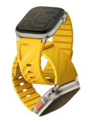Uniq для Apple Watch 49-40 mm ремешок FLUO Silicone Rubber Golden Yellow