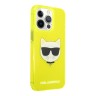 Чехол Karl Lagerfeld TPU FLUO Choupette Hard для iPhone 13 Pro Max, желтый