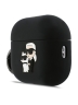 Karl Lagerfeld для Airpods Pro 3 чехол Silicone case with ring NFT Karl & Choupette Black