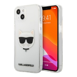 Чехол Karl Lagerfeld Choupette Hard для iPhone 13 mini, прозрачный