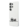 Karl Lagerfeld для Galaxy S26 Ultra чехол IML Sketch Karl & Choupette On Line Hard Transparent (MagSafe)