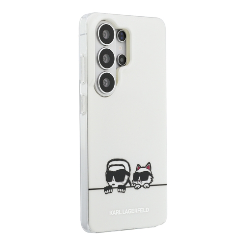 Karl Lagerfeld для Galaxy S26 Ultra чехол IML Sketch Karl & Choupette On Line Hard Transparent (MagSafe)
