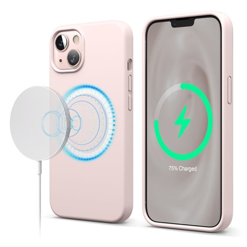 Чехол Elago MagSafe Soft Silicone для iPhone 13, розовый
