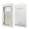Guess для iPhone 17 Pro Max чехол PU with Perforated 4G logo Metal camera Hard Beige (MagSafe)