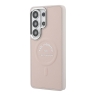 Karl Lagerfeld для Galaxy S26 Ultra чехол PU Smooth leather RSG logo Metal camera Hard Pink (MagSafe)