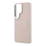 Karl Lagerfeld для Galaxy S26 Ultra чехол PU Smooth leather RSG logo Metal camera Hard Pink (MagSafe)