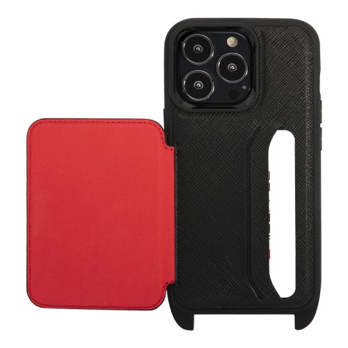 Чехол Lagerfeld Crossbody cardslot PU Saffiano Autograph Hard для iPhone 13 Pro Max, черный