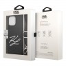 Чехол Lagerfeld Crossbody cardslot PU Saffiano Autograph Hard для iPhone 13 Pro Max, черный