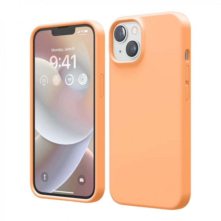 Чехол Elago Soft Silicone для iPhone 14, оранжевый
