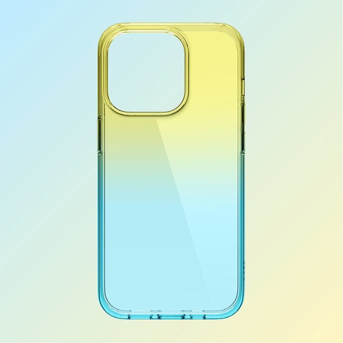 Чехол Elago AURORA Gradient для iPhone 14 Pro, желтый/голубой