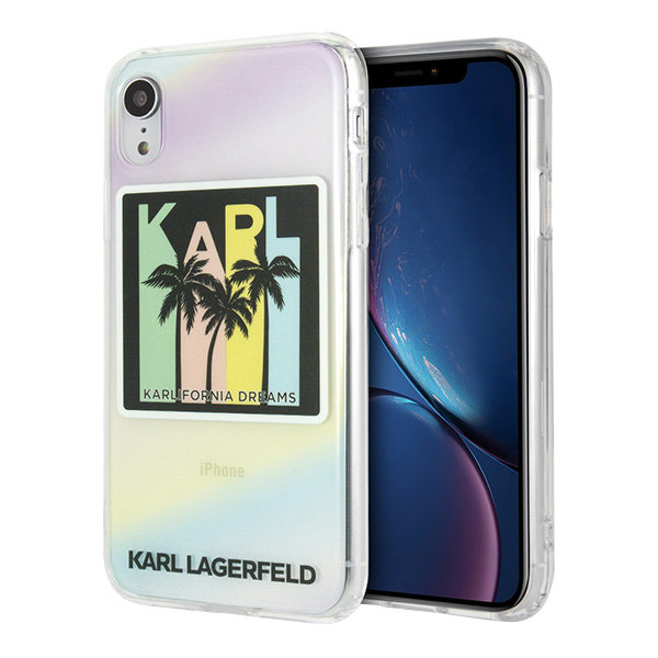 Чехол Karl Lagerfeld Karlifornia Dreams TPU Hard Iridescent для iPhone XR