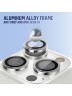 BLUEO Camera Lens PVD stainless steel для камеры iPhone 13 Pro | 13 Pro Max, стальной серый (3 шт +installer)