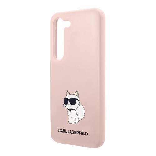 Чехол Lagerfeld Liquid silicone NFT Choupette Hard для Galaxy S23, розовый