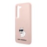 Чехол Lagerfeld Liquid silicone NFT Choupette Hard для Galaxy S23, розовый