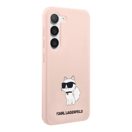 Чехол Lagerfeld Liquid silicone NFT Choupette Hard для Galaxy S23, розовый