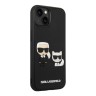 Чехол Lagerfeld 3D Rubber Karl and Choupette Hard для iPhone 14 Plus, черный