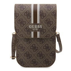 Сумка Guess Wallet Bag 4G Stripes для смартфонов, коричневая