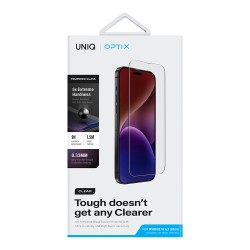 Uniq стекло для iPhone 15 Plus/14 Pro Max OPTIX Clear