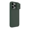 Nillkin для iPhone 15 Pro чехол CamShield Silky Silicone Foggy Green
