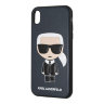 Чехол Karl Lagerfeld Iconic Karl Hard для iPhone X/XS, синий
