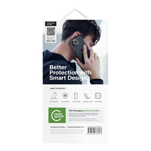 Uniq для iPhone 15 Pro Max чехол Combat AF Smoke Blue (MagSafe)