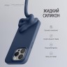 Elago для iPhone 15 Pro чехол Soft silicone (Liquid) Jean Indigo