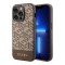 Guess для iPhone 15 Pro чехол PU G CUBE Hard Brown (MagSafe)