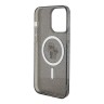 Karl Lagerfeld для iPhone 15 Pro Max чехол PC/TPU NFT Karl & Choupette Hard Glitter Black (MagSafe)