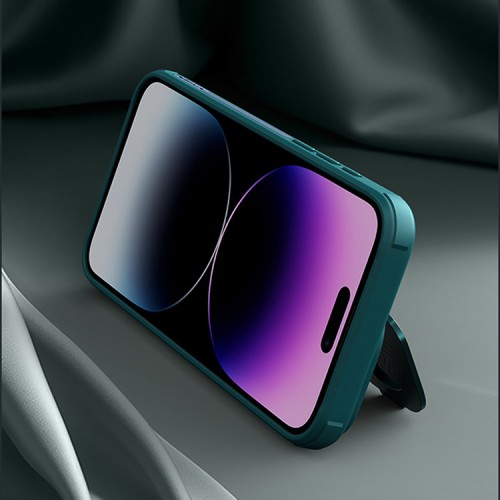 Nillkin для iPhone 15 Pro чехол CamShield ProP PU Leather Magnetic Green (magsafe)