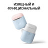 Чехол Elago Silicone Duo для AirPods 2 (wireless), голубой с крышками Pink и White