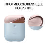 Чехол Elago Silicone Duo для AirPods 2 (wireless), голубой с крышками Pink и White