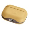 Uniq для Airpods Pro 2 чехол Lyden DS Leatherette with handstrap Canary Yellow/Flint Grey