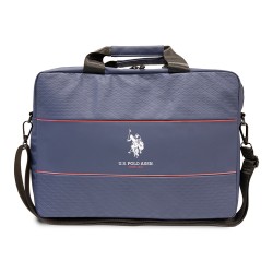 U.S. Polo Assn. для ноутбуков 15" сумка Computer Bag Textured pattern Double Horse logo Navy