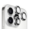 BlueO стекло для iPhone 16 Pro/16 Pro Max, Camera Lens SAPPHIRE Alloy 3 шт. White Titan (+instal)