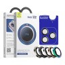 BlueO стекло для iPhone 16 Pro/16 Pro Max, Camera Lens SAPPHIRE Alloy 3 шт. White Titan (+instal)