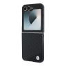 BMW для Galaxy Z Flip 6 Signature Leather Diamond pattern Black