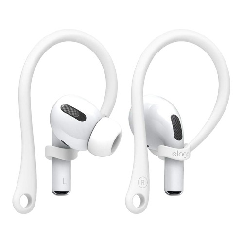 Держатель Elago EarHooks для наушников AirPods All | Pro | 1&2 Gen | 3 Gen, белый (2 шт)