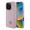 Guess для iPhone 16 Pro Max чехол PU Grained leather Small 4G metal logo Hard Pink (MagSafe)