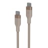 Energea Кабель HELIX USB-C to USB-C 100W 480 Mbps Magnetic Gold 1.5m