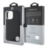 Mercedes для iPhone 16 Pro чехол Liquid silicone Wood Imitation Metal cam Hard Black (MagSafe)