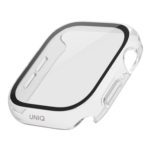 Uniq для Apple Watch 46 mm чехол Nautic +9H glass Water-resistant IP68 Clear