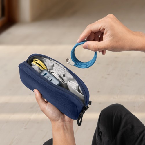 Tomtoc Travel сумка для аксессуаров Light-T12 Electronic Accessory Pouch S 1L Blue