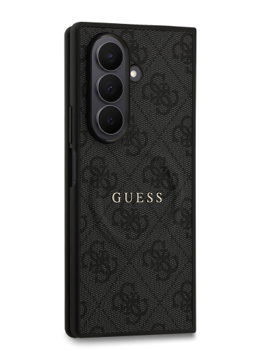 Guess для Galaxy Z Fold7 чехол PU 4G Classic metal logo Hard Black (MagSafe)