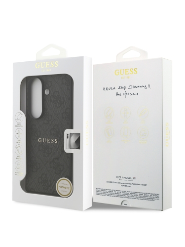 Guess для Galaxy Z Fold7 чехол PU 4G Classic metal logo Hard Black (MagSafe)