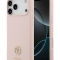 Guess для iPhone 17 Pro Max чехол Liquid silicone with 4G Diamond metal logo Hard Pink (MagSafe)