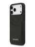 Karl Lagerfeld для iPhone 17 Pro чехол Cardslot PU Grained Monogram with Pocket Hard Black