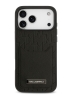 Karl Lagerfeld для iPhone 17 Pro чехол Cardslot PU Grained Monogram with Pocket Hard Black