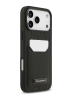 Karl Lagerfeld для iPhone 17 Pro чехол Cardslot PU Grained Monogram with Pocket Hard Black