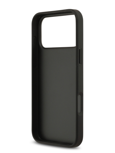 Karl Lagerfeld для iPhone 17 Pro чехол Cardslot PU Grained Monogram with Pocket Hard Black
