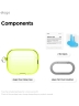 Elago для AirPods Pro 3 чехол Clear Hang case Neon Yellow